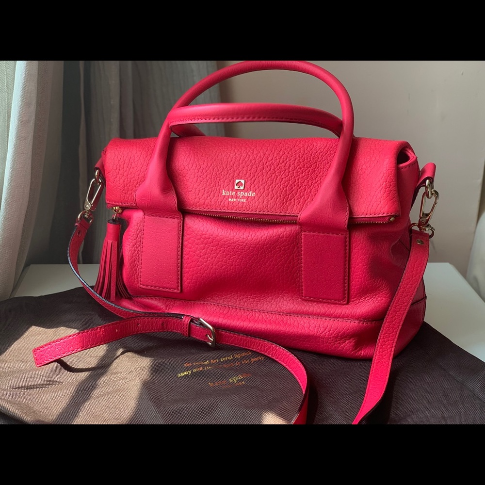 Vibrantly beautiful fuchsia Kate Spade satchel